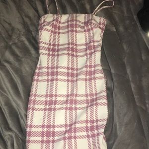 PLAID PINK FASHION NOVA DRESS
